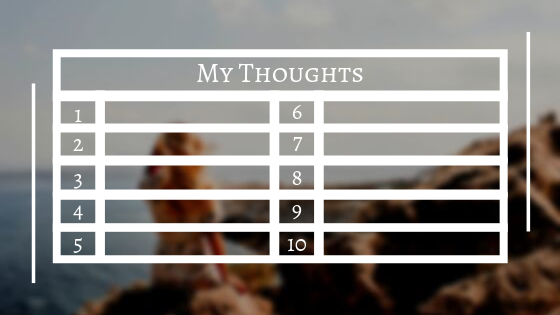 Organise your Thoughts